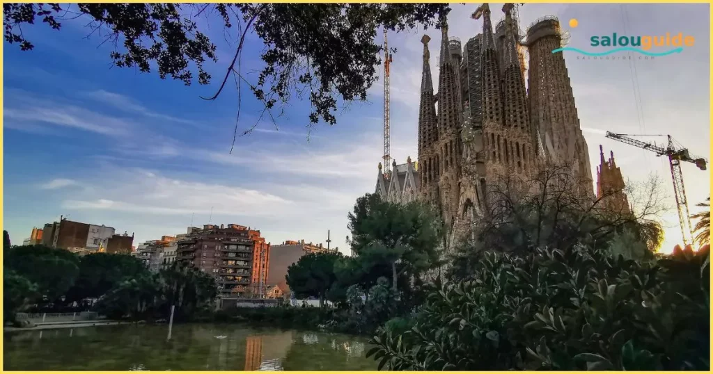 Barcelona skyline glowing beneath the Mediterranean sky, capturing the vibrant spirit of Catalonia, Spain
